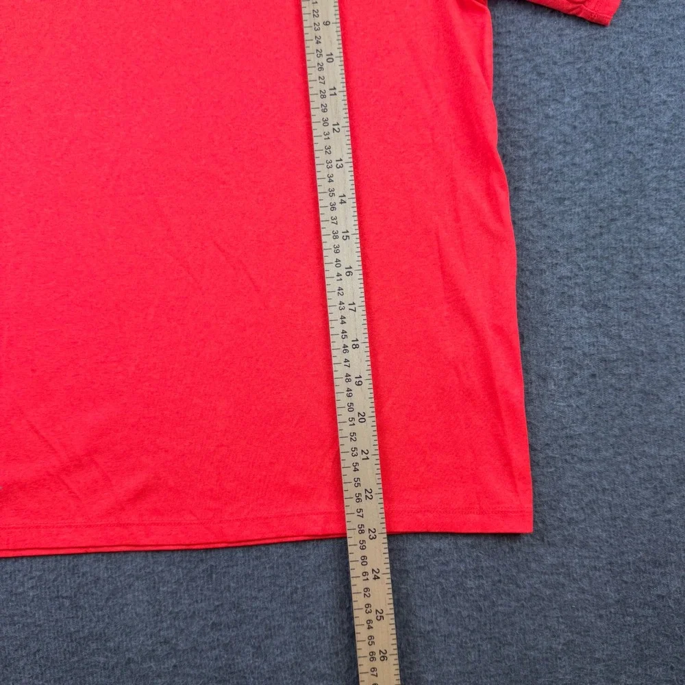 Nike Dri-FIT Training Shirt Men's Size M Red Short‎ Sleeve Swoosh Logo Tee